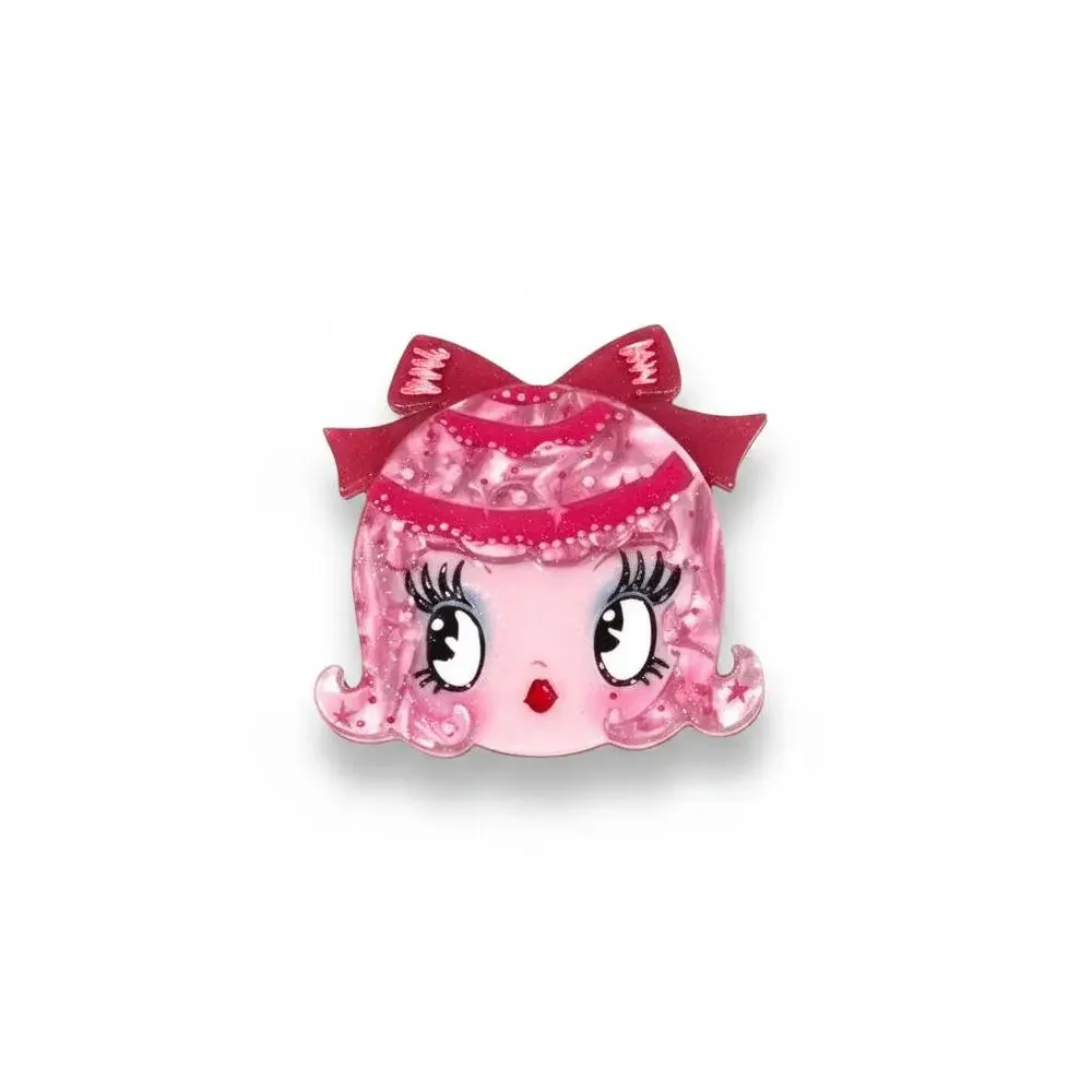 Dottie Dolly Mini Brooch by Miss Fluff x Lipstick & Chrome